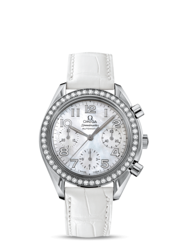 Omega Speedmaster Reduced Ladies Stainless Steel / Diamond / MOP / White